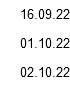 16.09.22 01.10.22 02.10.22