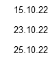 15.10.22 23.10.22 25.10.22